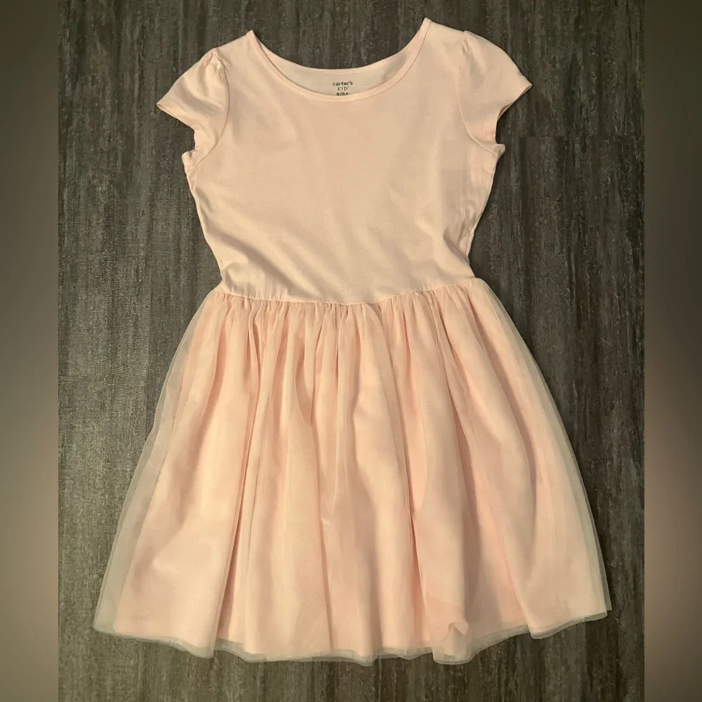 Carters pink short-sleeve dress